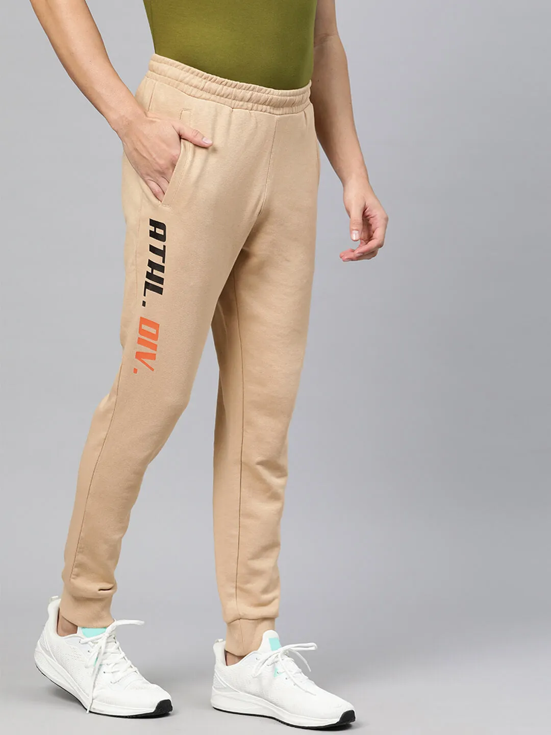 Alcis Men Typography Regular Fit Joggers QuickDryTech