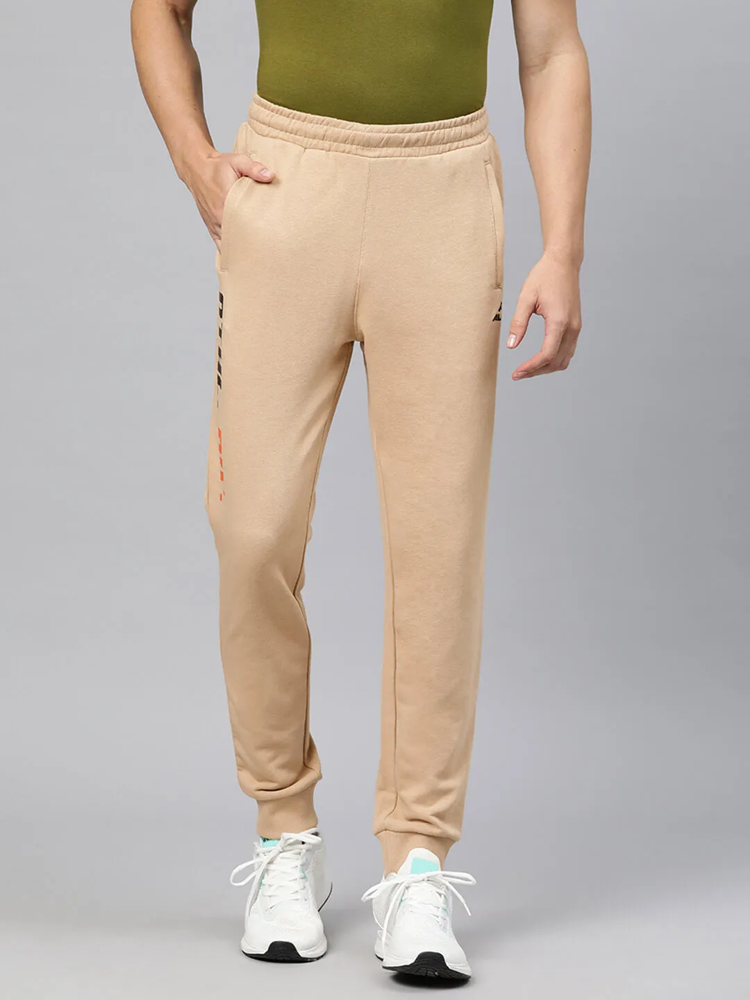 Compression Fit Alcis Men Typography Regular Fit Joggers