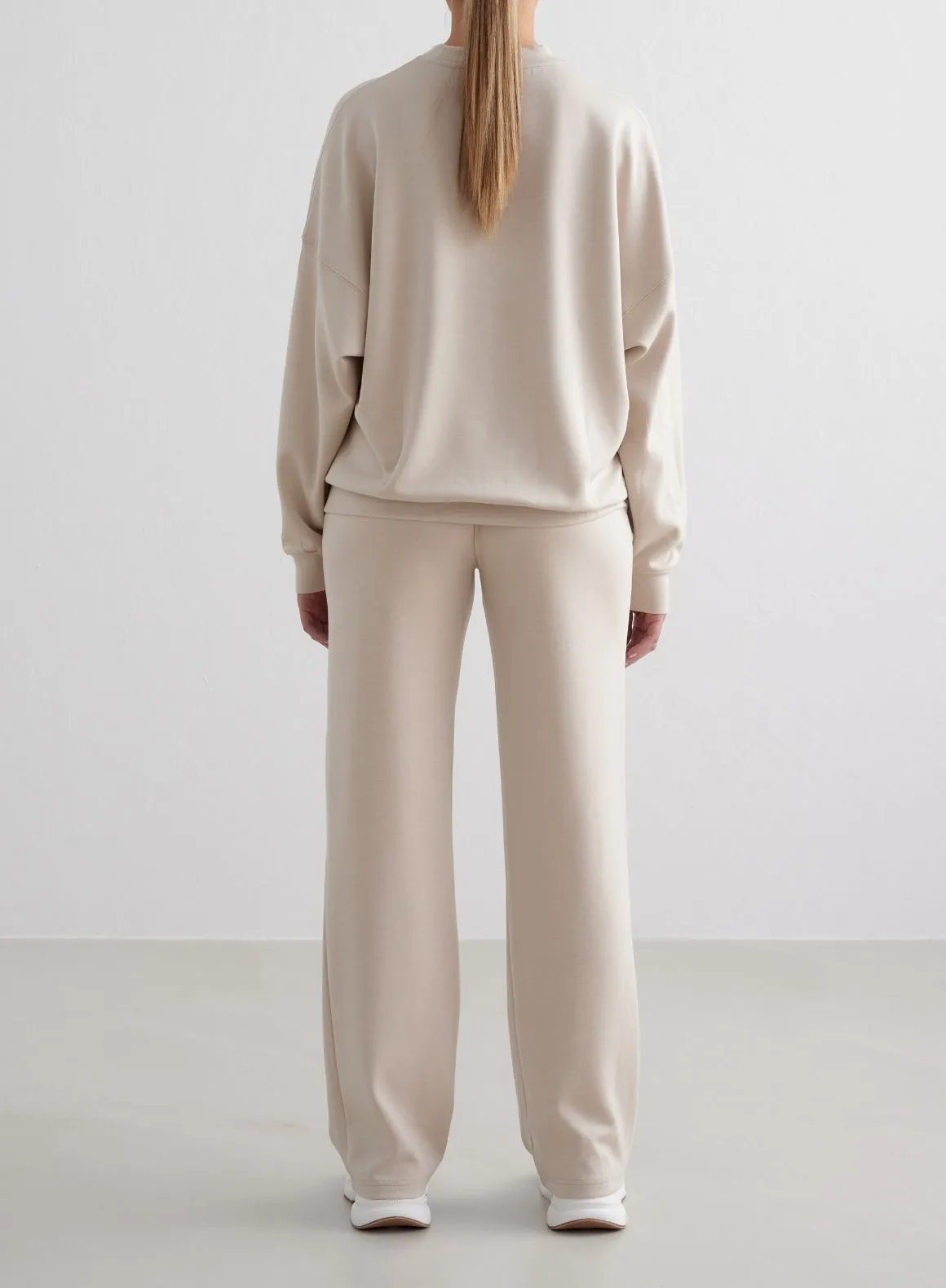 Caf?? Au Lait Comfy Modal Wide Pants Core Basic