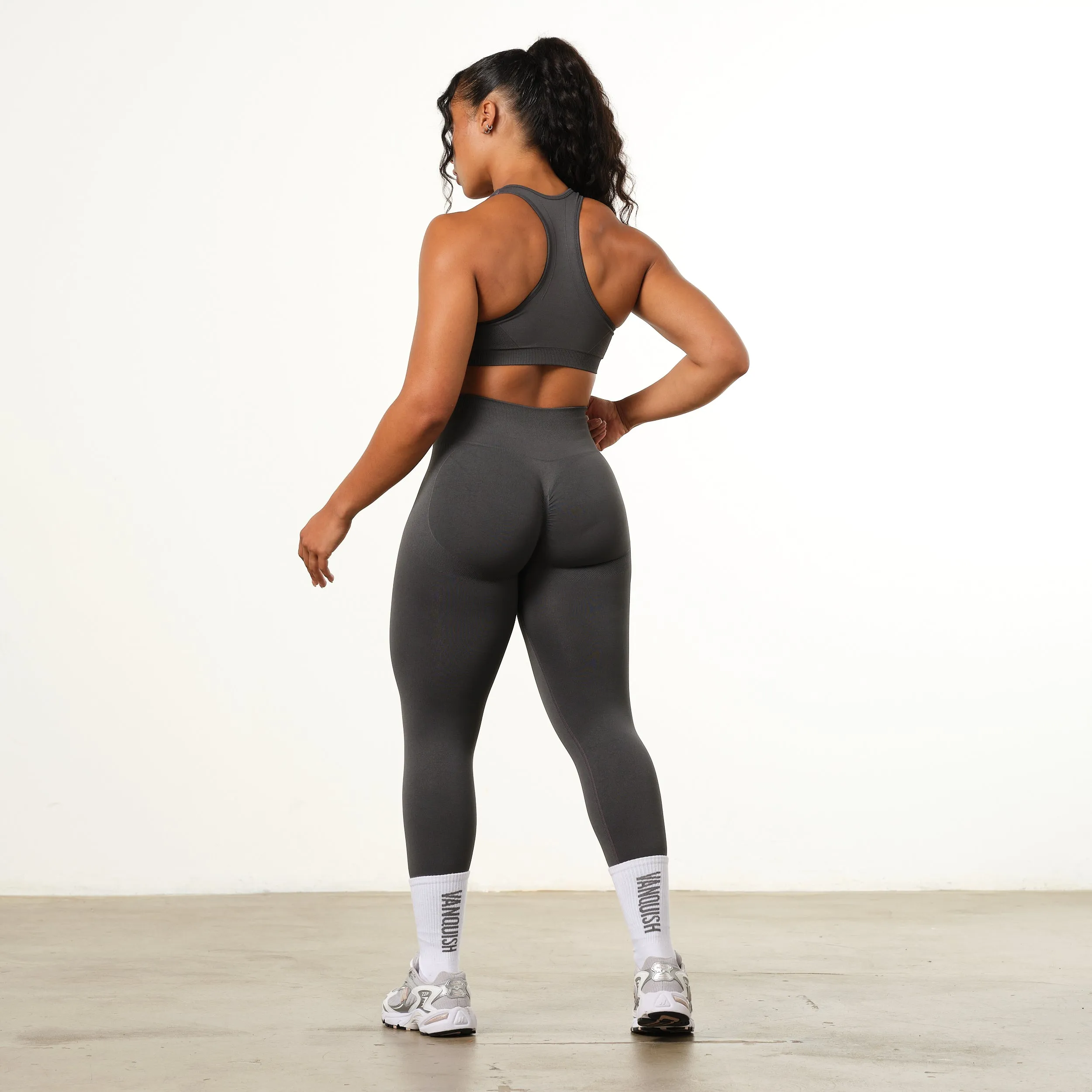 Nursing Vanquish Elevate Seamless Charcoal Support Bra