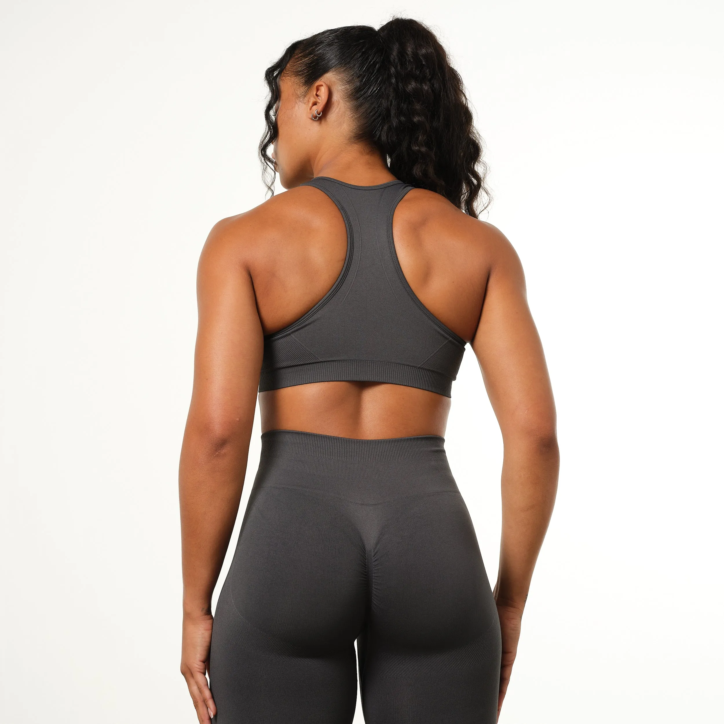 Active Lifestyle Vanquish Elevate Seamless Charcoal Support Bra