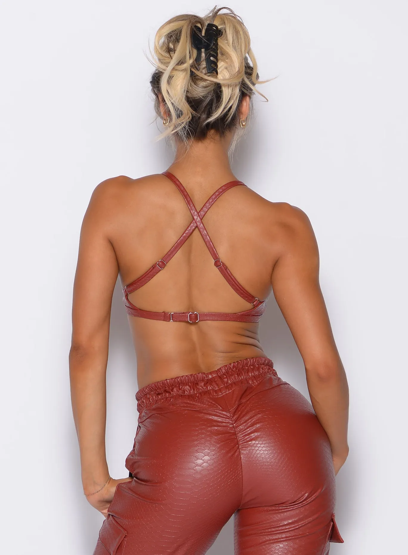 Buttoned seams Liquid Kini Bra