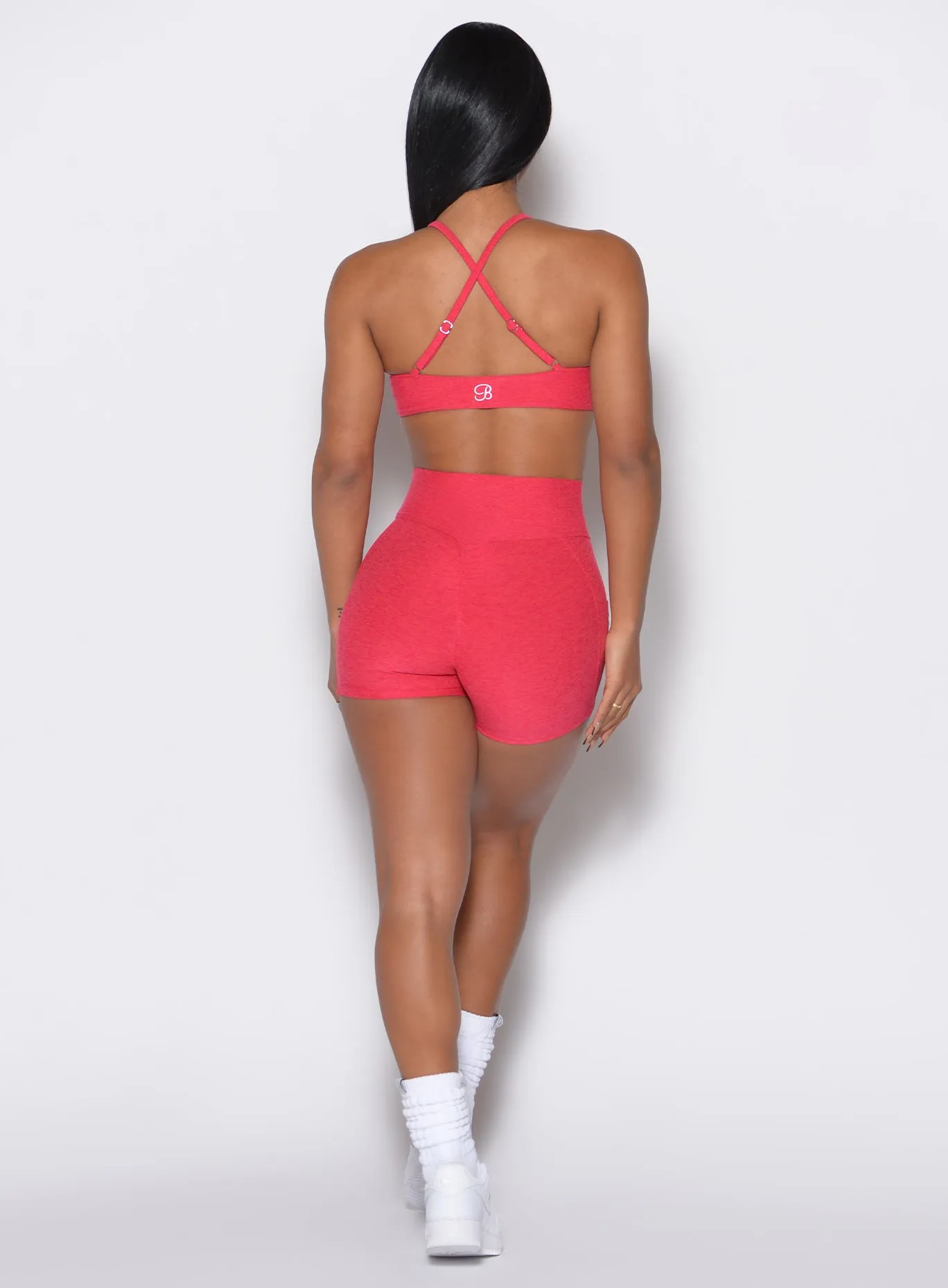 Stretchy Hemline Scrunch Shorts