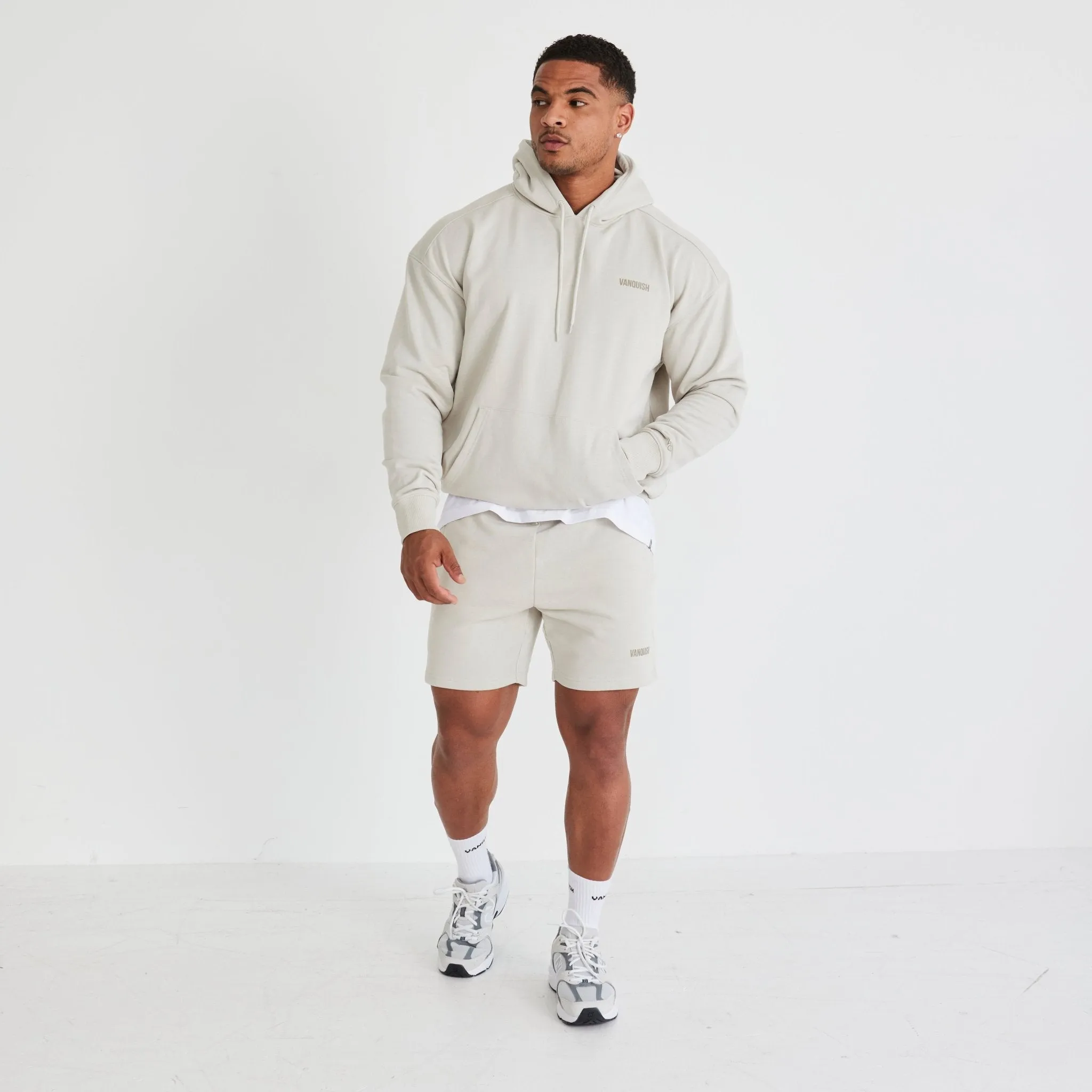 Vanquish Essential Stone Oversized Pullover Hoodie Must Have Floral Motif