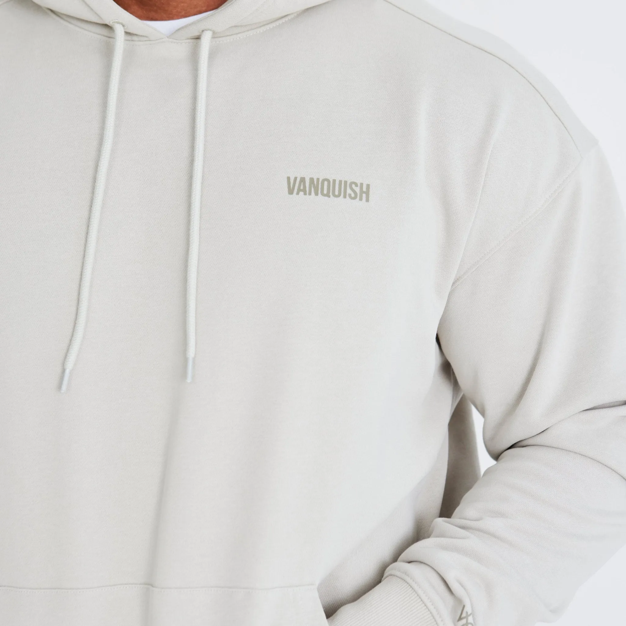 flight travel Vanquish Essential Stone Oversized Pullover Hoodie