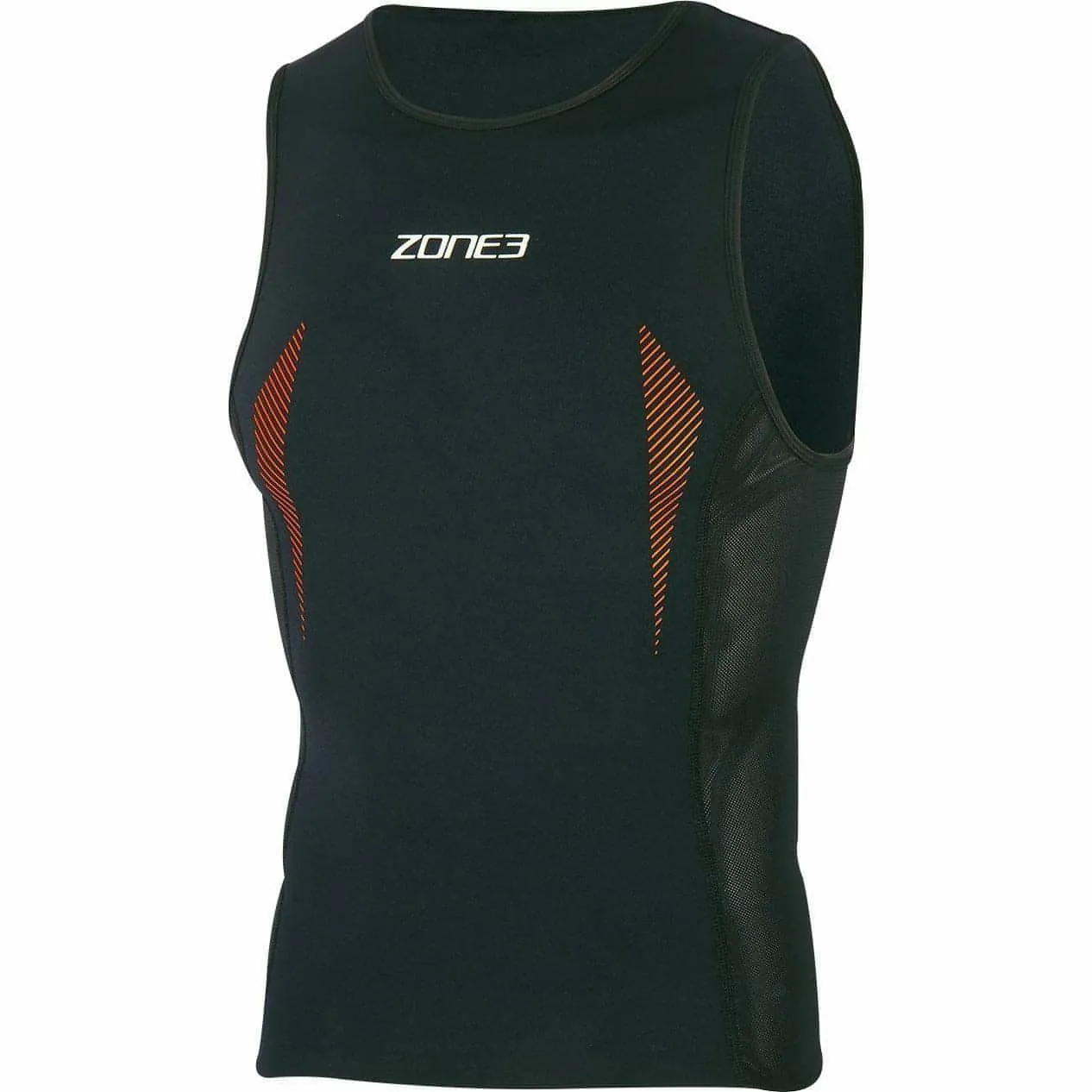 Zone3 Swim-Top Mens Sleeveless Top - Black Fresh Vibes