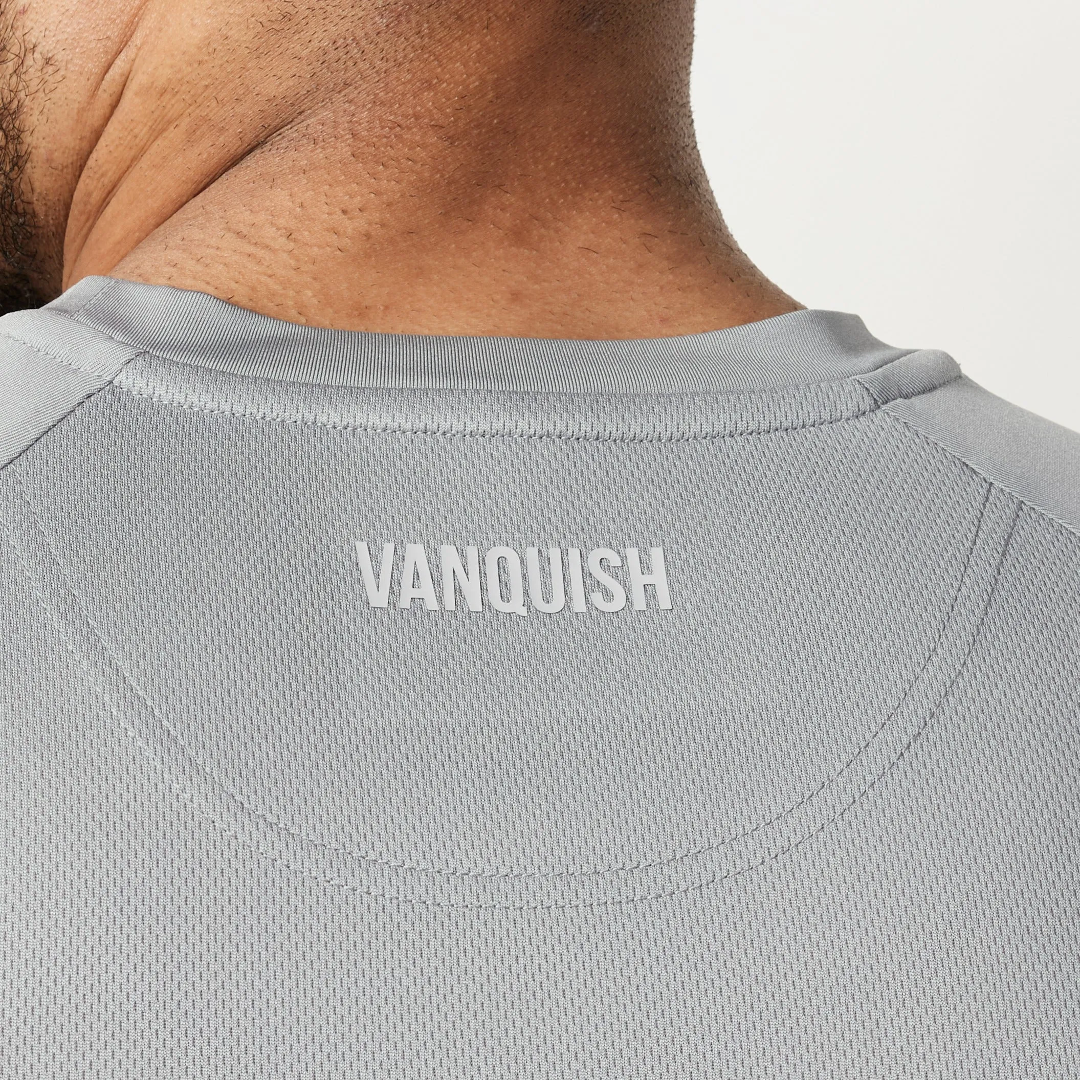 Formal Elegance Vanquish Essential Steel Grey Performance Short Sleeve T Shirt