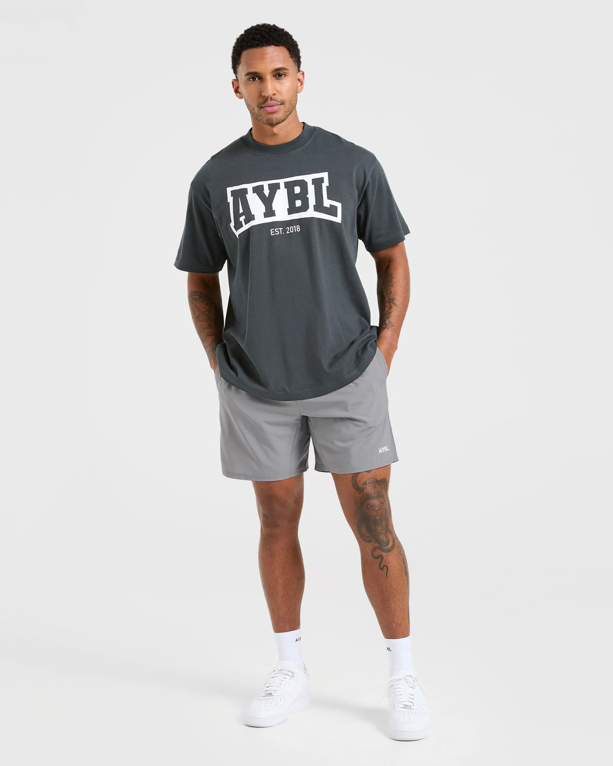 Core 7" Shorts - Grey Reflective Safety Detailing