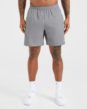 Durable Construction Antibacterial Core 7" Shorts - Grey