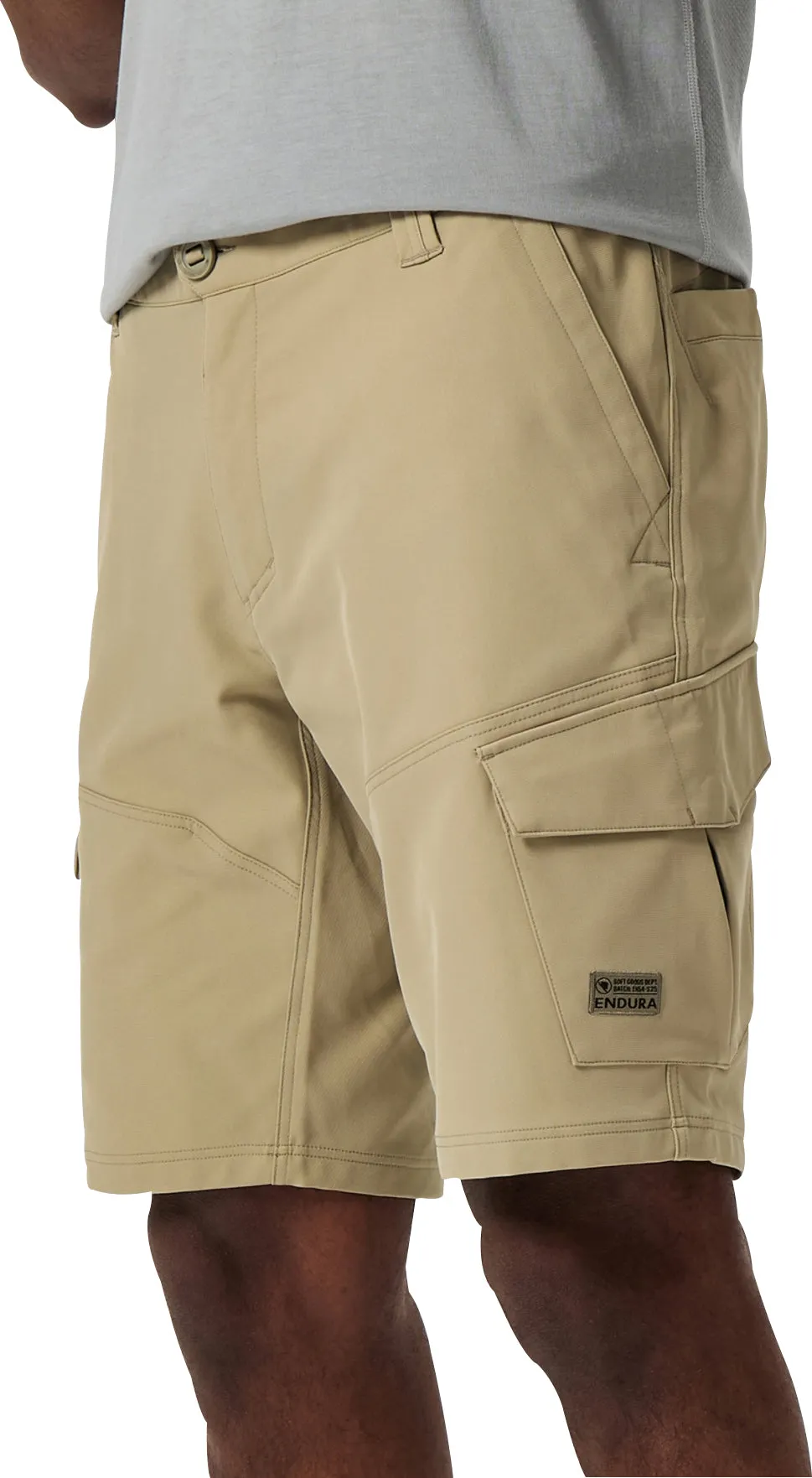 Gentle On Skin Unisex style Endura Loop Cargo Mens Baggy Cycling Shorts With Liner - Cream