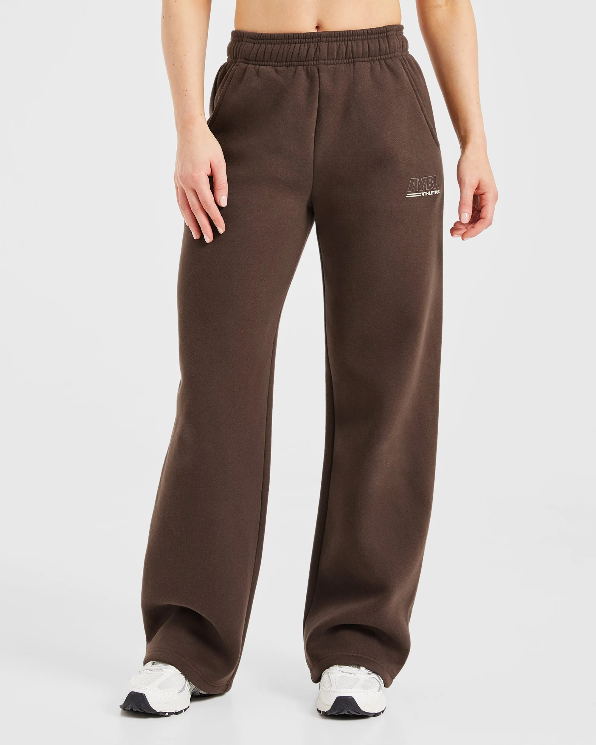 Athletics Track Oversized Straight Leg Joggers - Brown/Sand Popular ventilation channels Glued seams