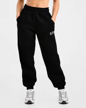 Breathable Design Low Profile Padding Varsity 2.0 Oversized Joggers - Black