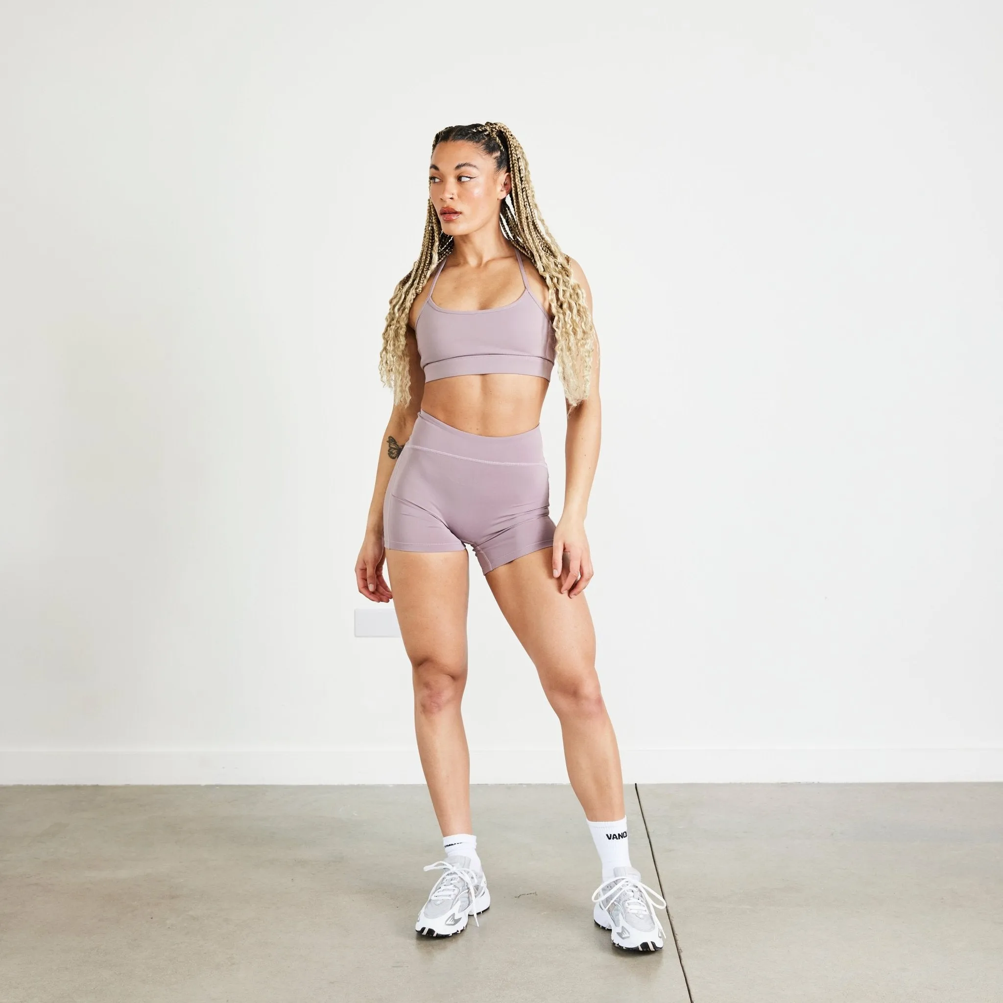 Vanquish Evolve Truffle Lilac Low Support Bra Adjustable hook