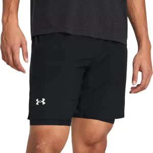 Under Armour Launch 2 In 1 Mens Running Shorts - Black Game Day Sleepwear