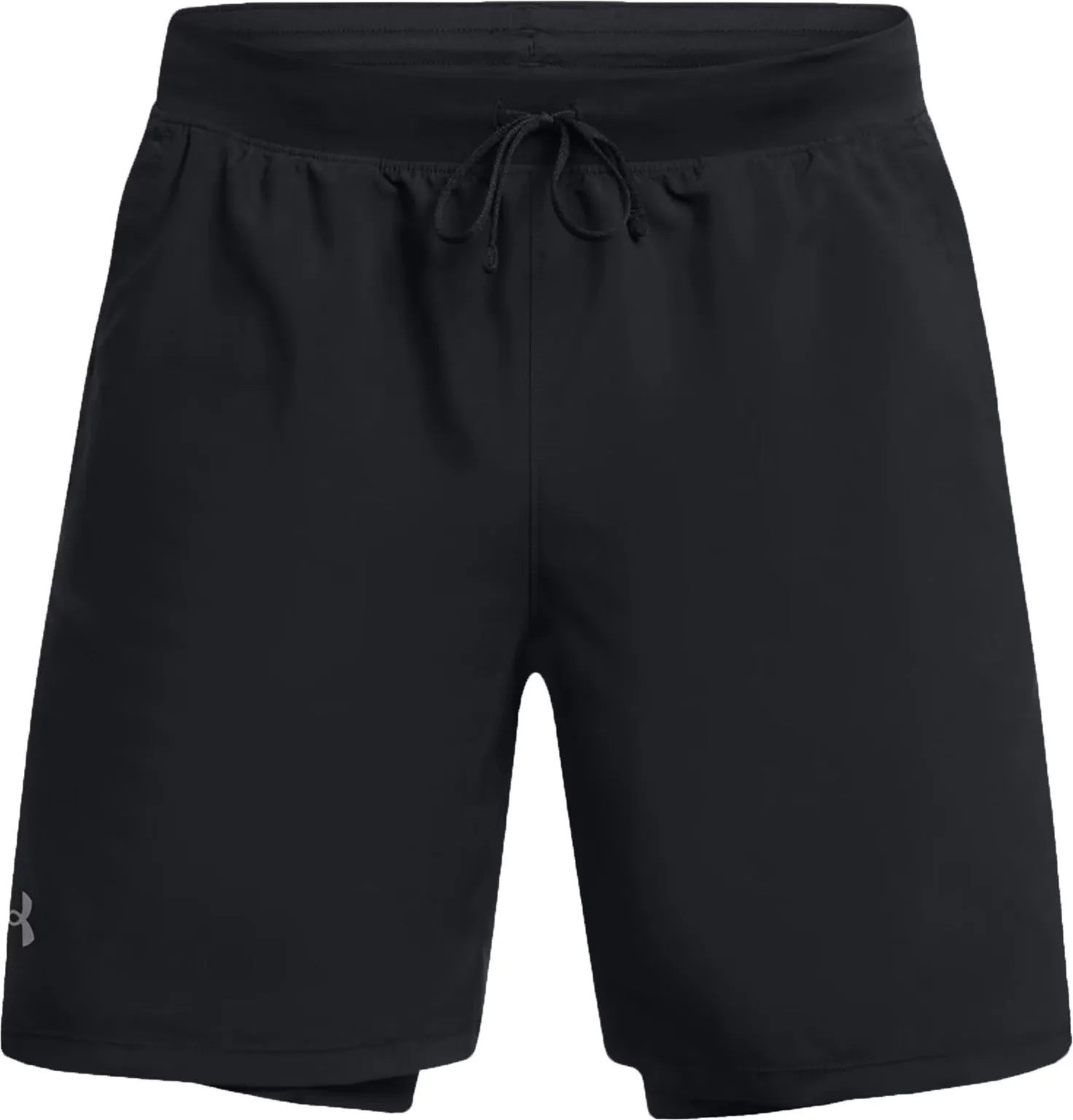 Athletic Comfort Comfy Feel Under Armour Launch 2 In 1 Mens Running Shorts - Black