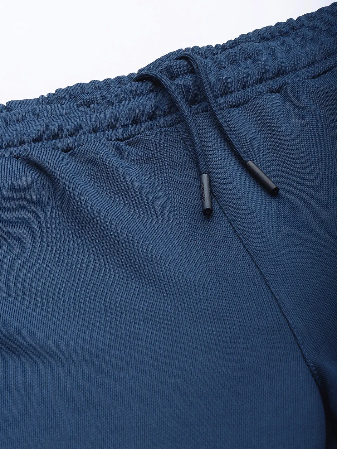 Alcis Men Navy Blue Slim Fit Solid Training Track Pants Outdoor Comfort
