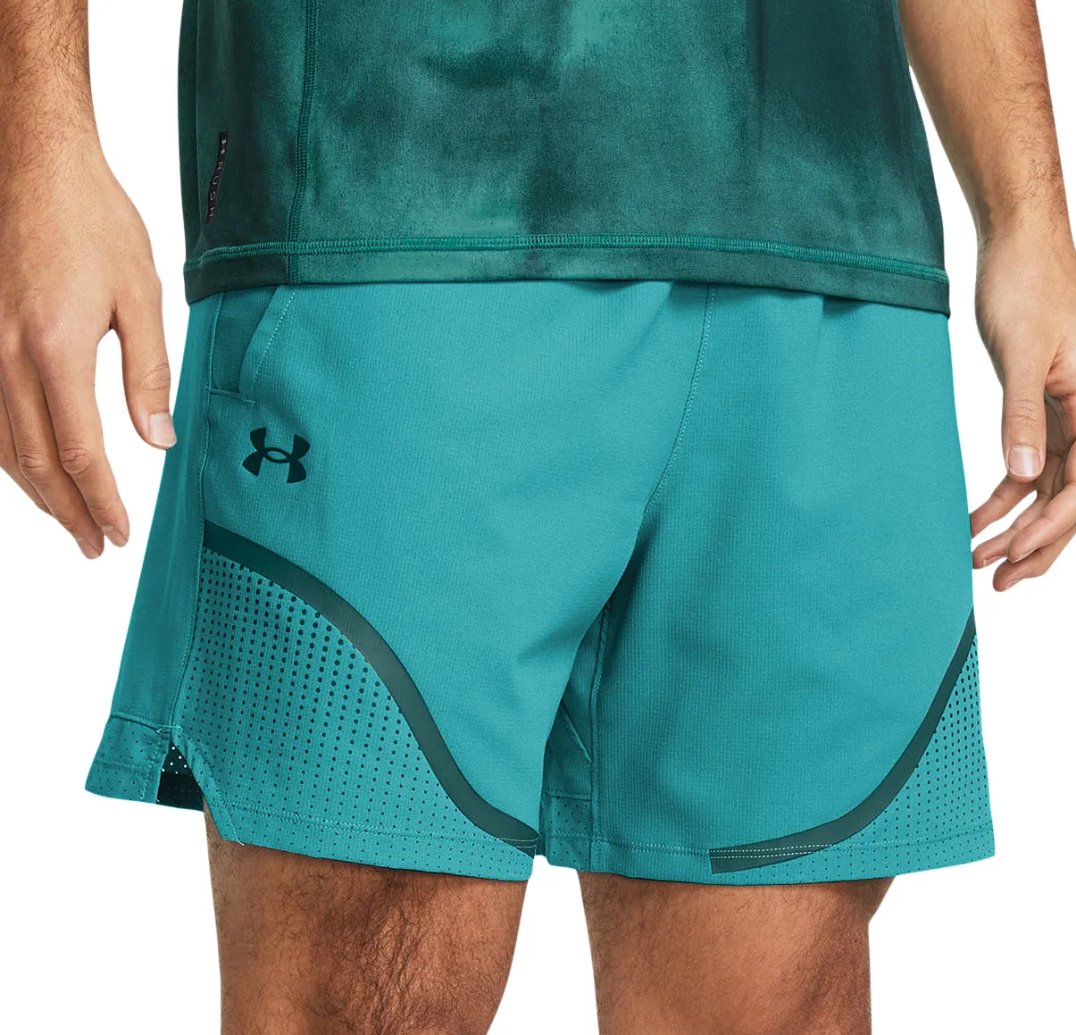 Under Armour Vanish Woven 6 Inch Mens Training Shorts - Green back-to-school All Day