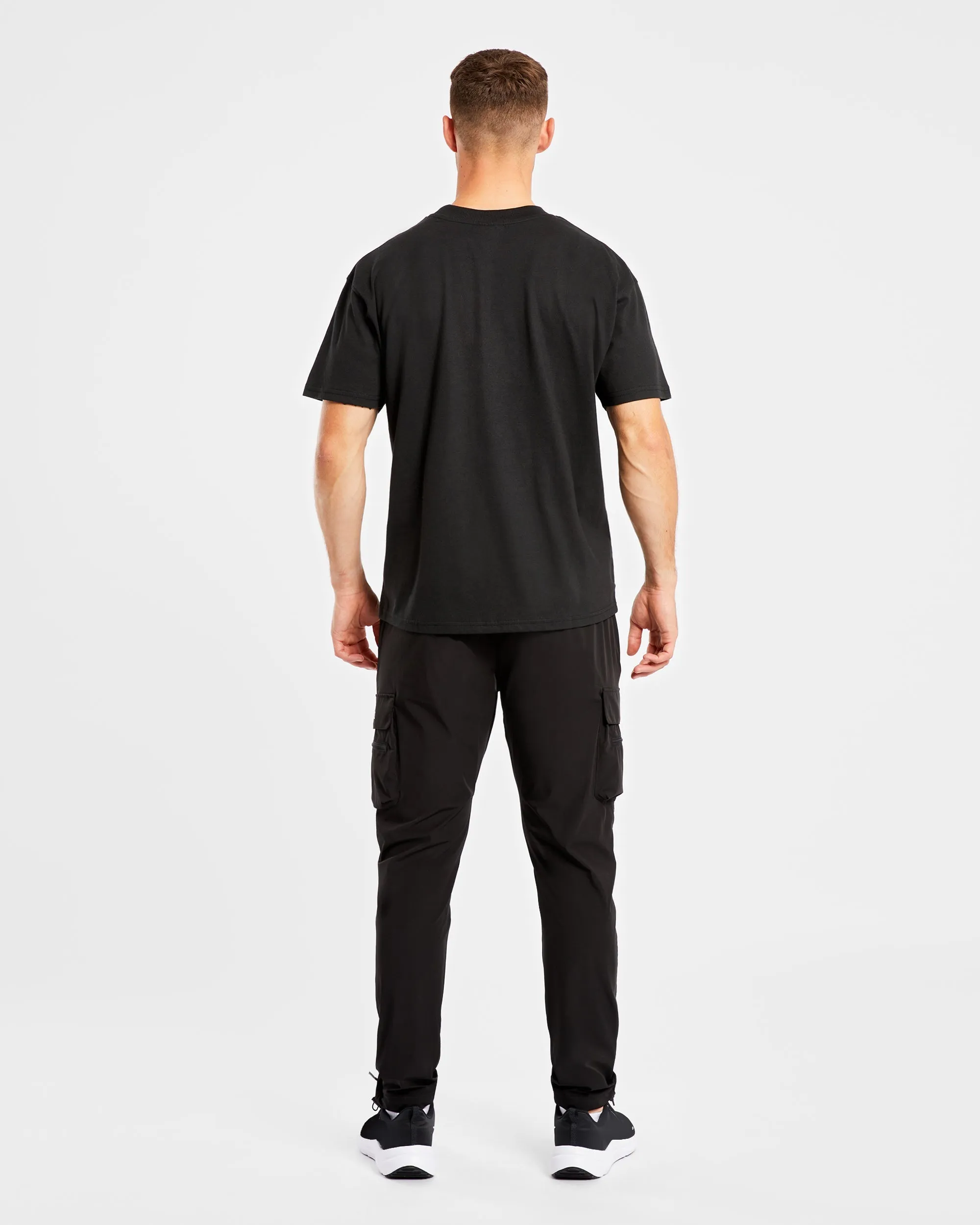 Athletics Varsity Oversized T Shirt - Black Fuzz Free Surface Holiday Casual