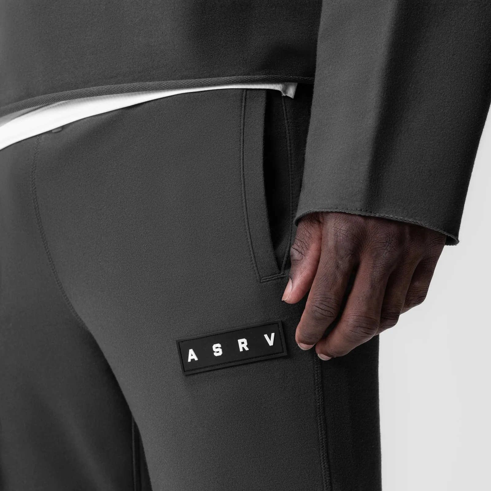 Rayon drape Snag Proof Fabric 0956. Micro-Terry Jogger - Space Grey