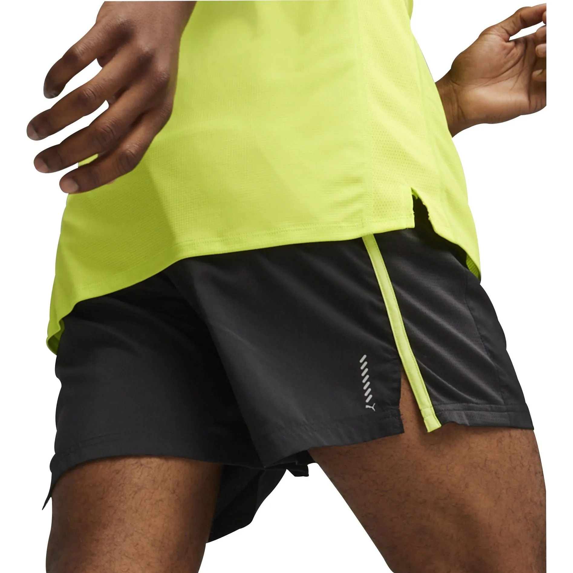 Casual Comfort Versatile Style Puma Run Favourite Velocity 5 Inch Mens Running Shorts - Black