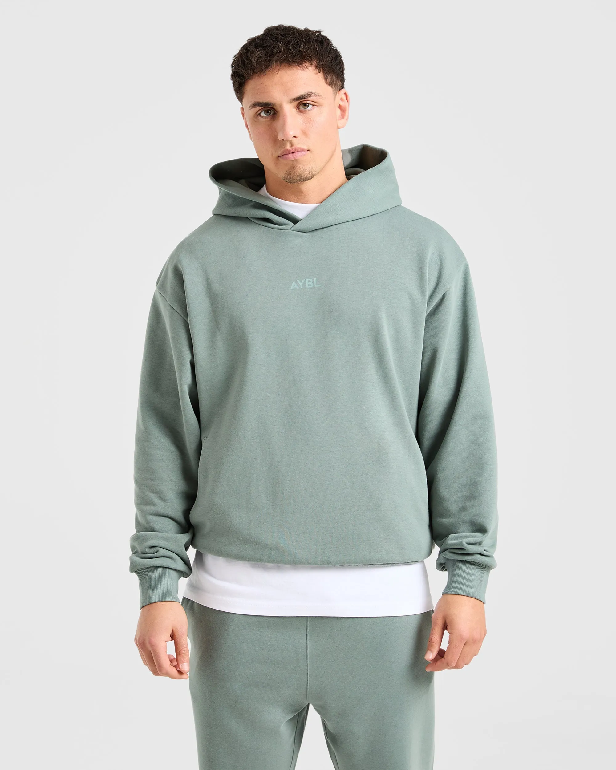 Christmas wear Ergonomic Seams Craft Oversized Hoodie - Vintage Sage