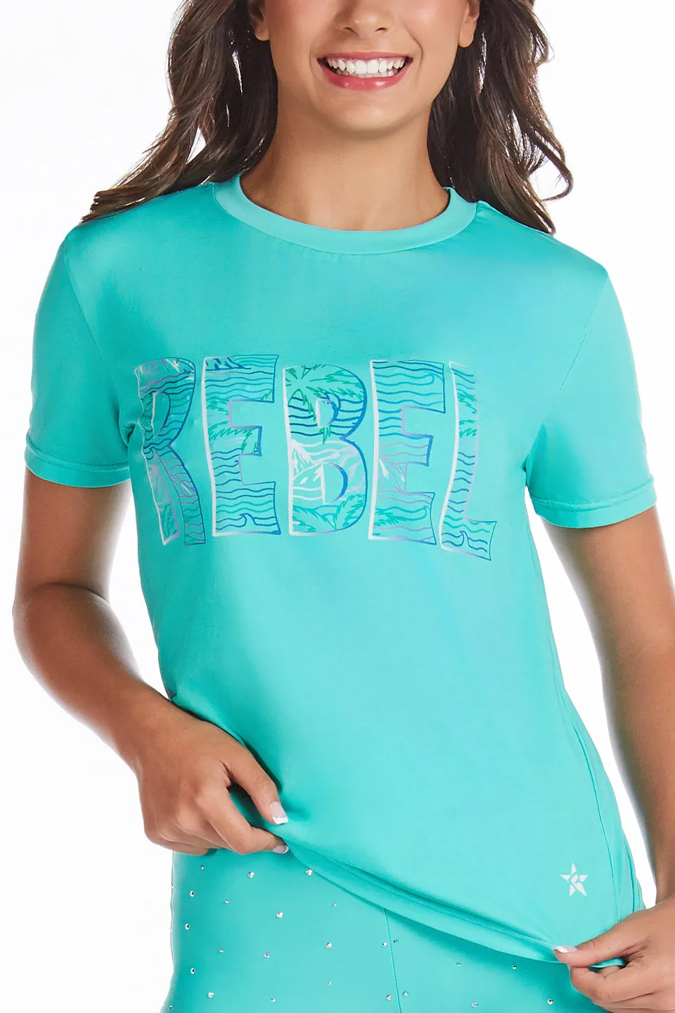 Unisex Tee in Aqua Splash Green Soul