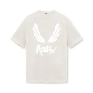 Outdoor Style Everyday Style 0797. Tech Essential? Relaxed Tee - Stone/White "Brush Wings/ASRV"