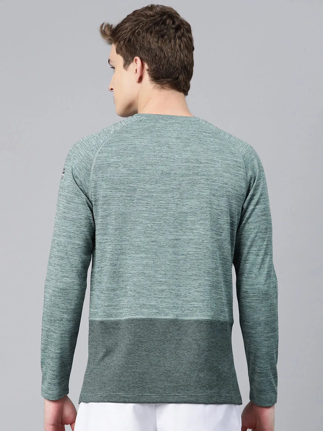 Alcis Men Typography Printed Dry Tech Slim Fit T-shirt Soft Core Matte Tone