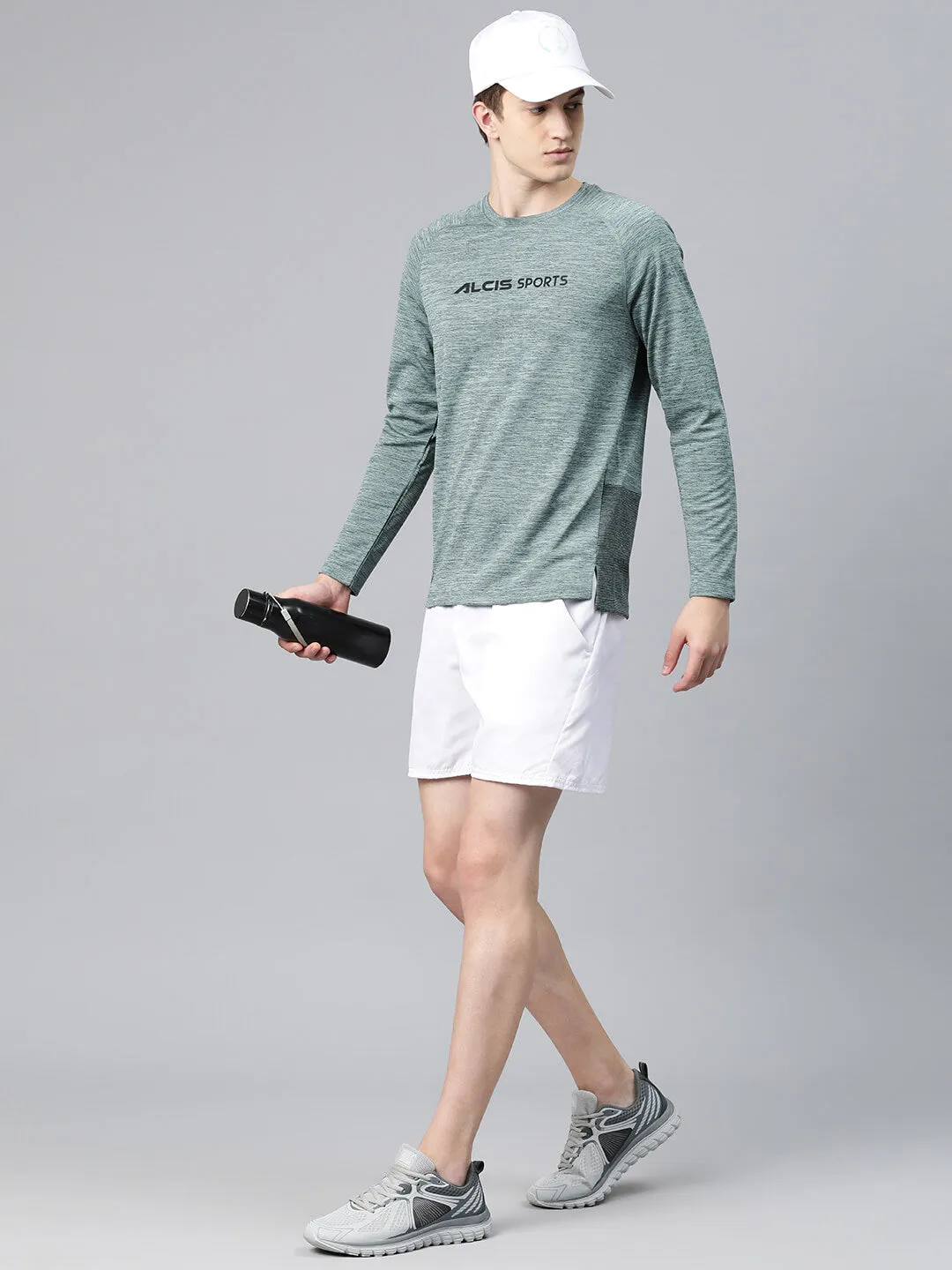 Alcis Men Typography Printed Dry Tech Slim Fit T-shirt Kid Play