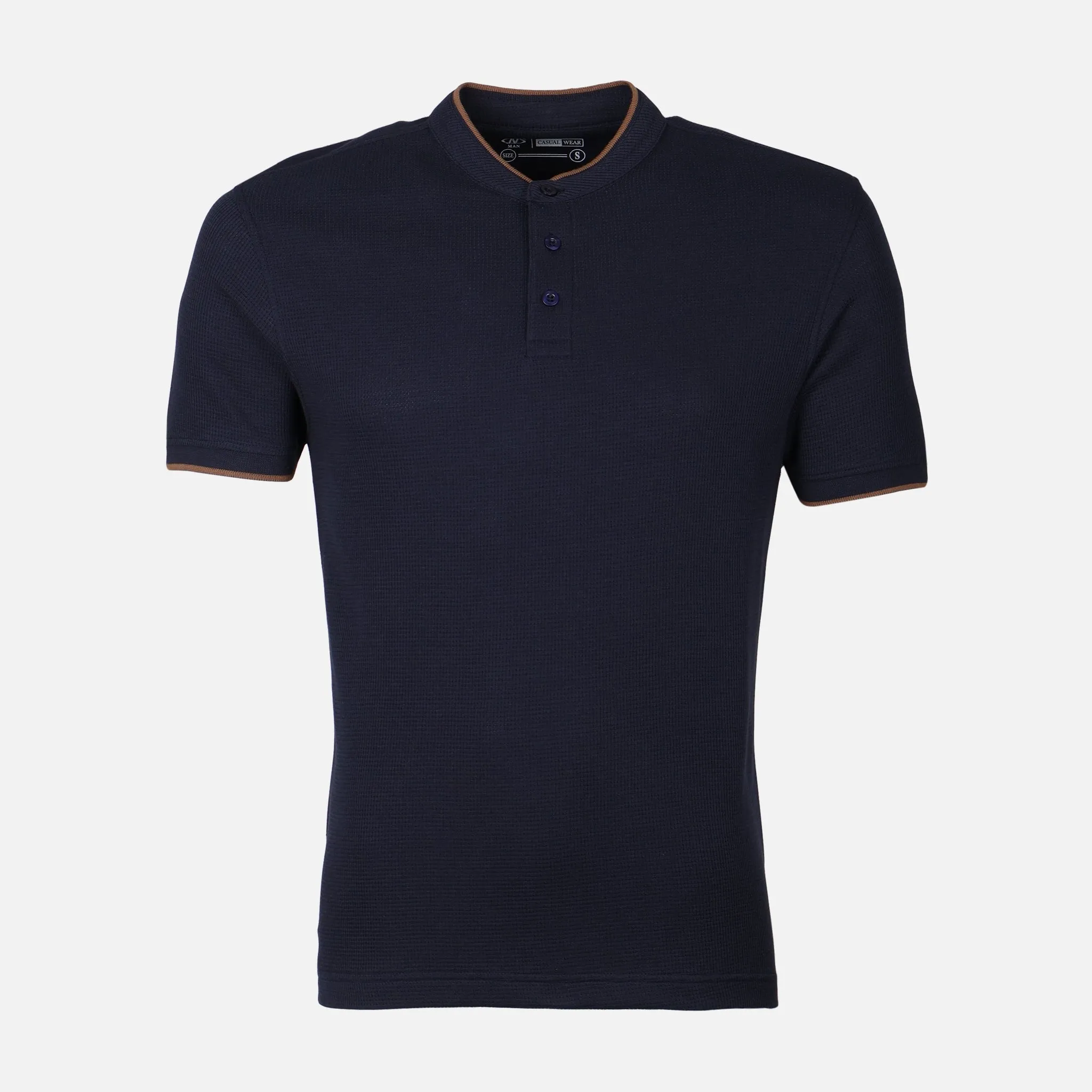 Commute Ease Eco Core MEN T-SHIRT HENLEY REGULAR FIT