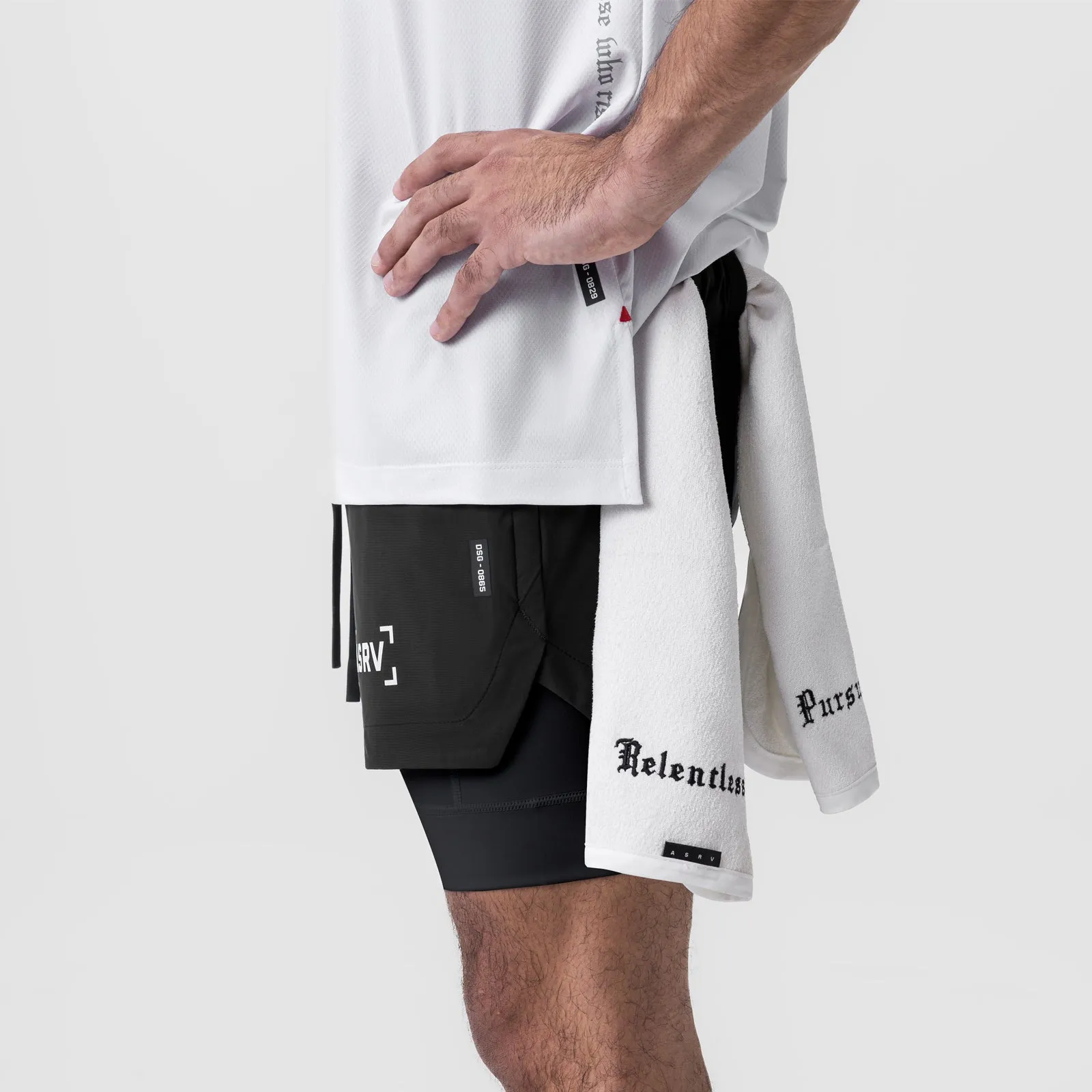 Athletic Look 0865. Tetra-Lite? 5" Liner Short - Black "Bracket"/Black