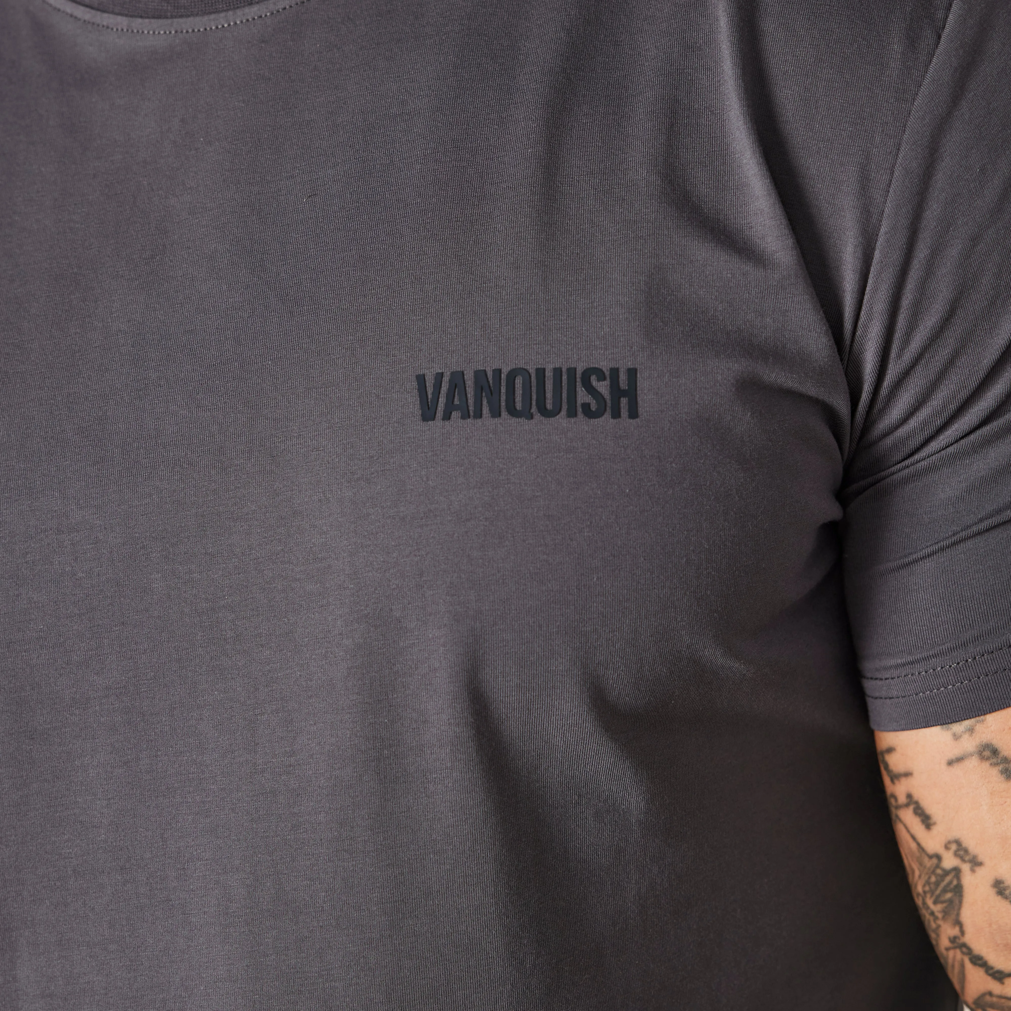 Light Style Vanquish Essential Denim Blue Slim Fit Short Sleeve T Shirt
