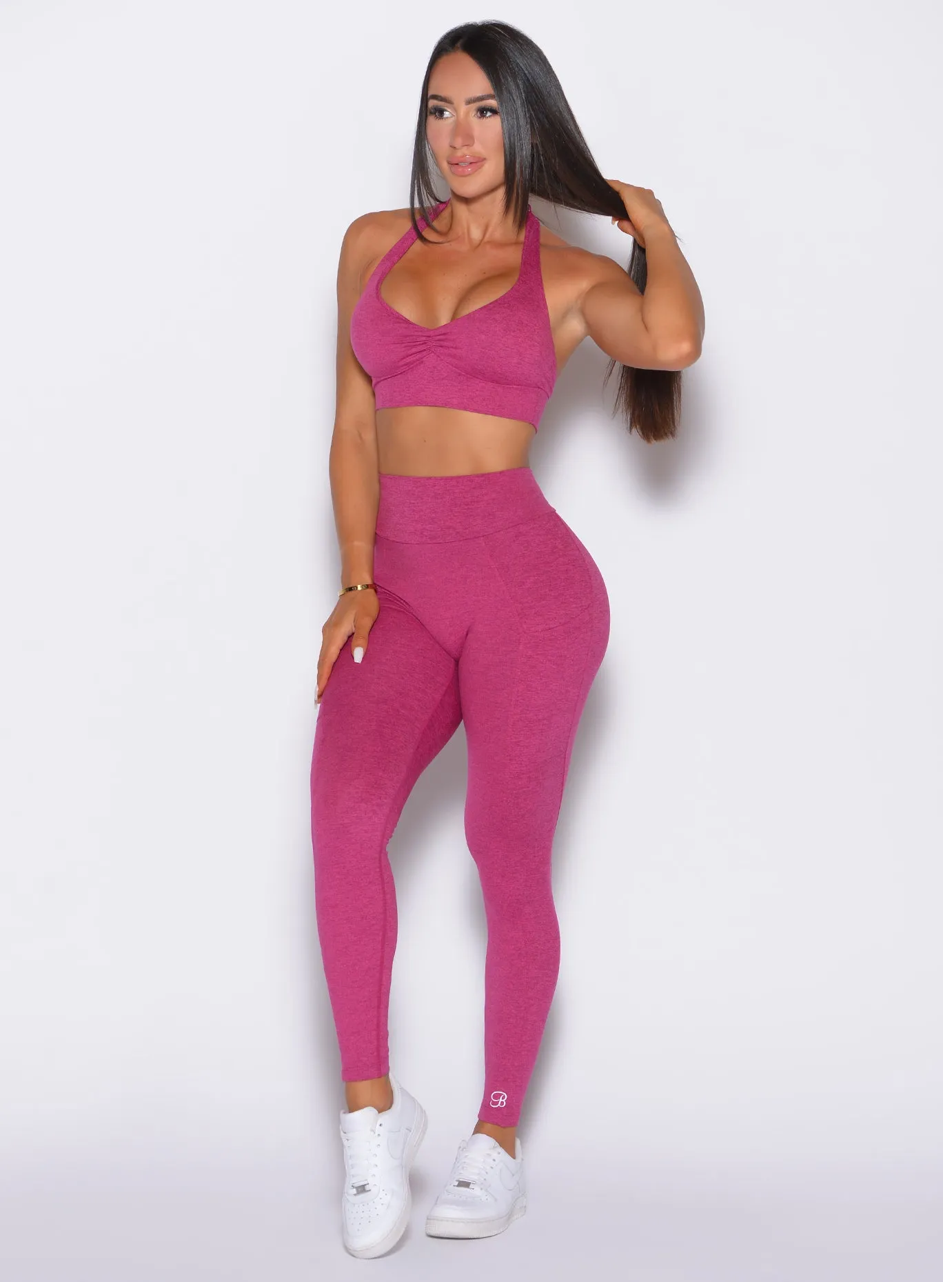 V Back Leggings Quick Dry Minimalist Style Easy Wash