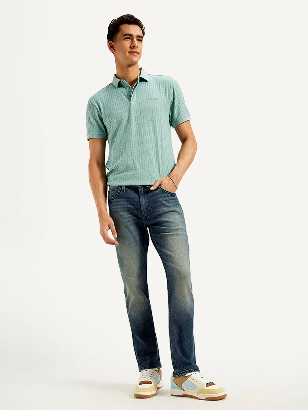 Versatile Weekend Style Men's Redloop 511 Slim Fit Mid Rise Jeans