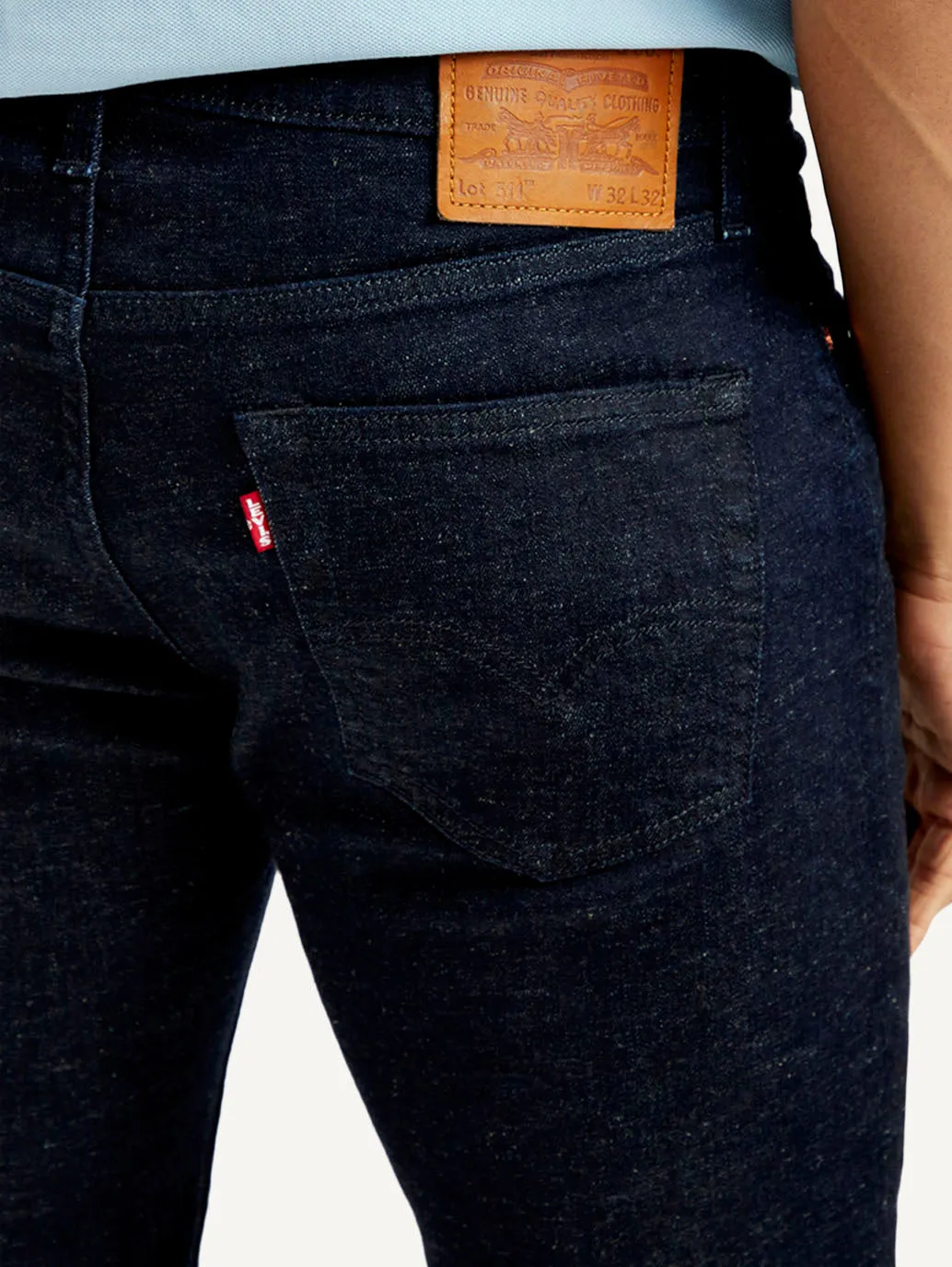 Men's 511 Dark Blue Slim Fit Mid Rise Jeans Tailored Cut