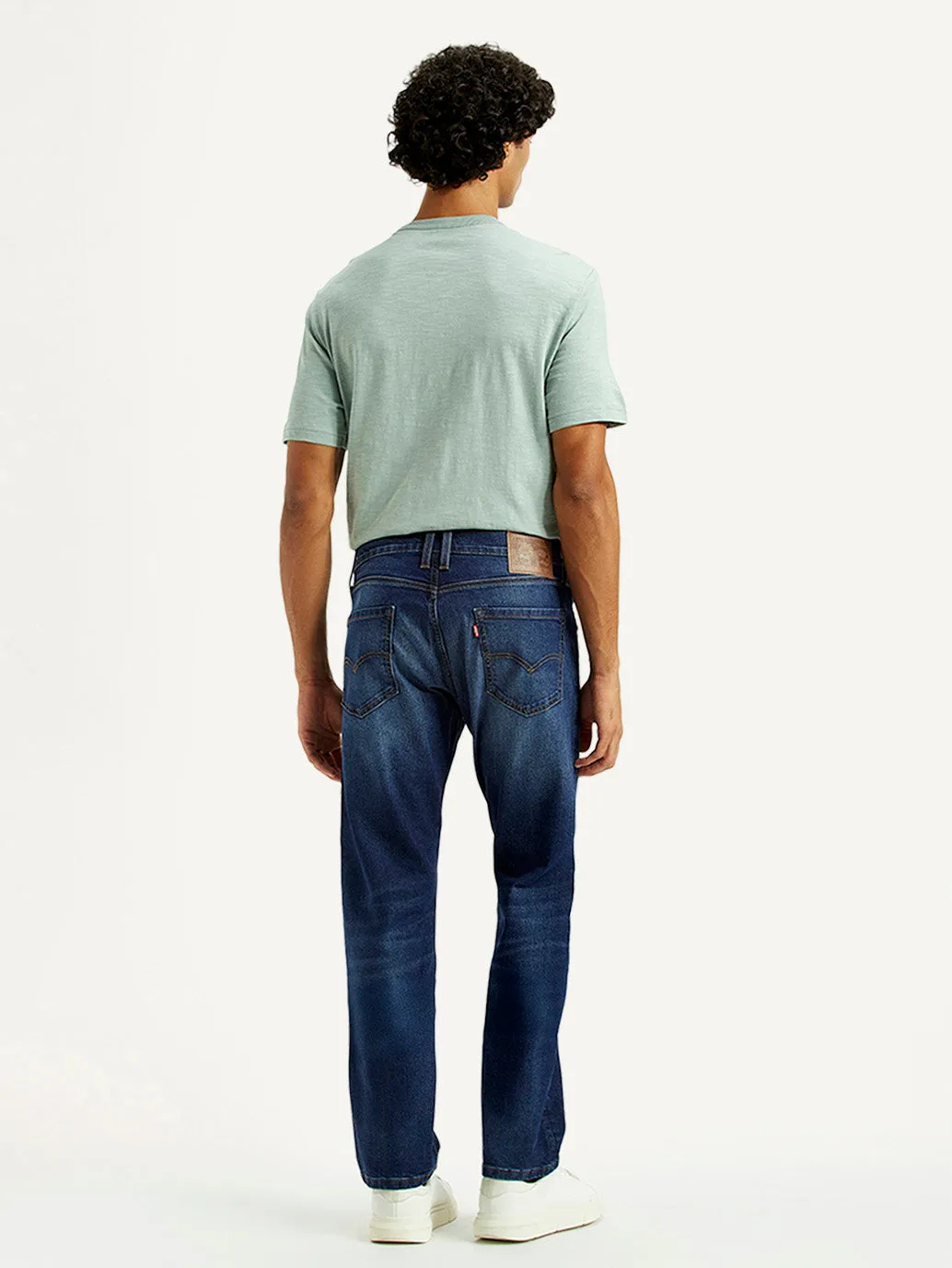 Men's 513 Dark Indigo Slim Straight Fit Mid Rise Jeans Street Basics Fit And Easy