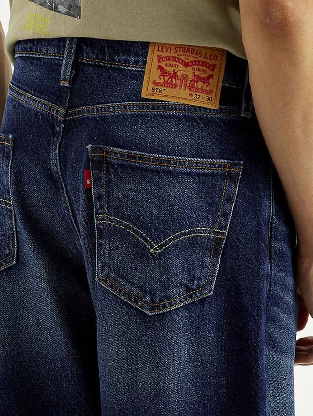 Light Comfort Light Layers Men's 578 Dark Blue Loose Fit Mid Rise Jeans