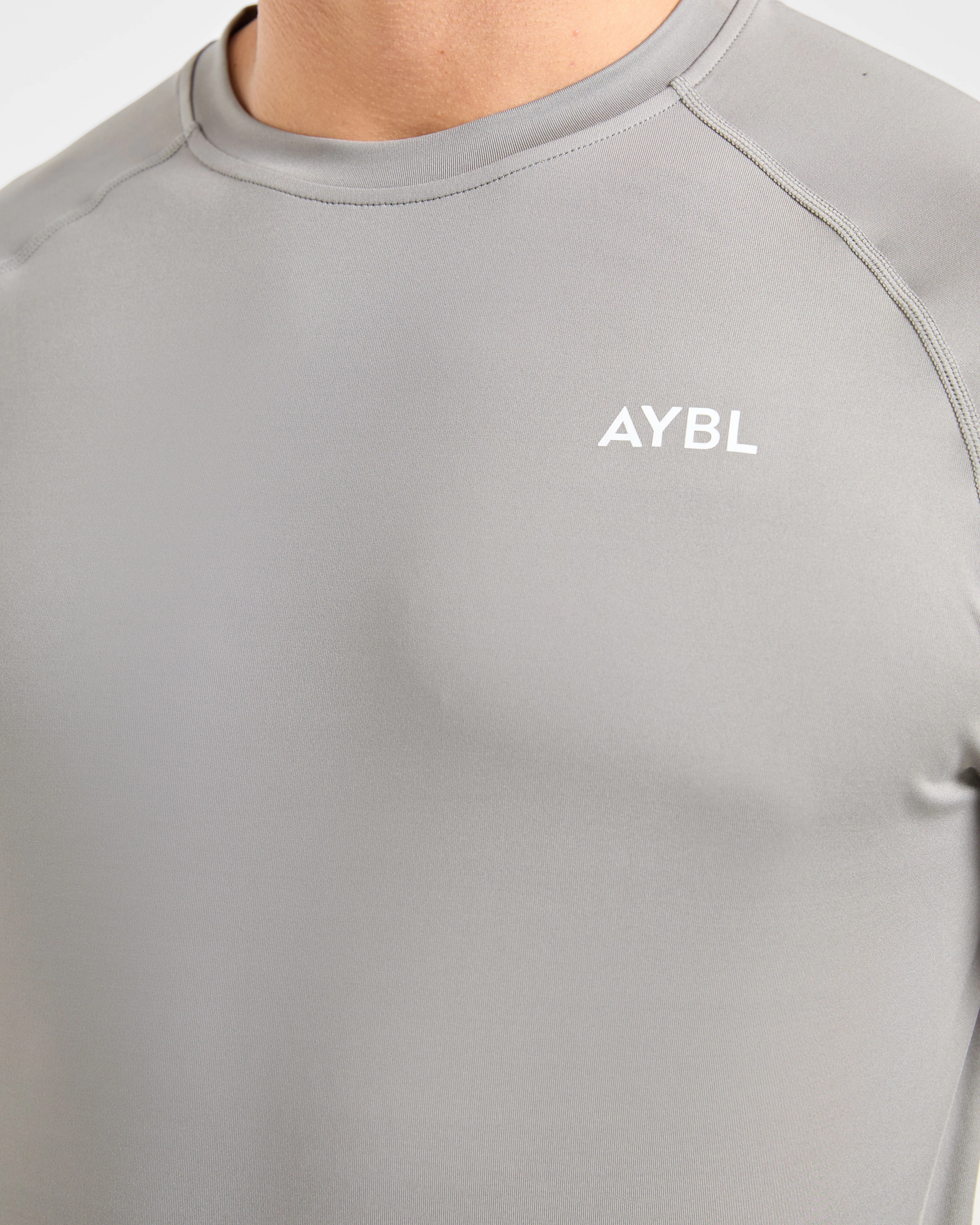 Essential Long Sleeve T Shirt - Olive Smoke Long Lasting Color Breathable mesh panel