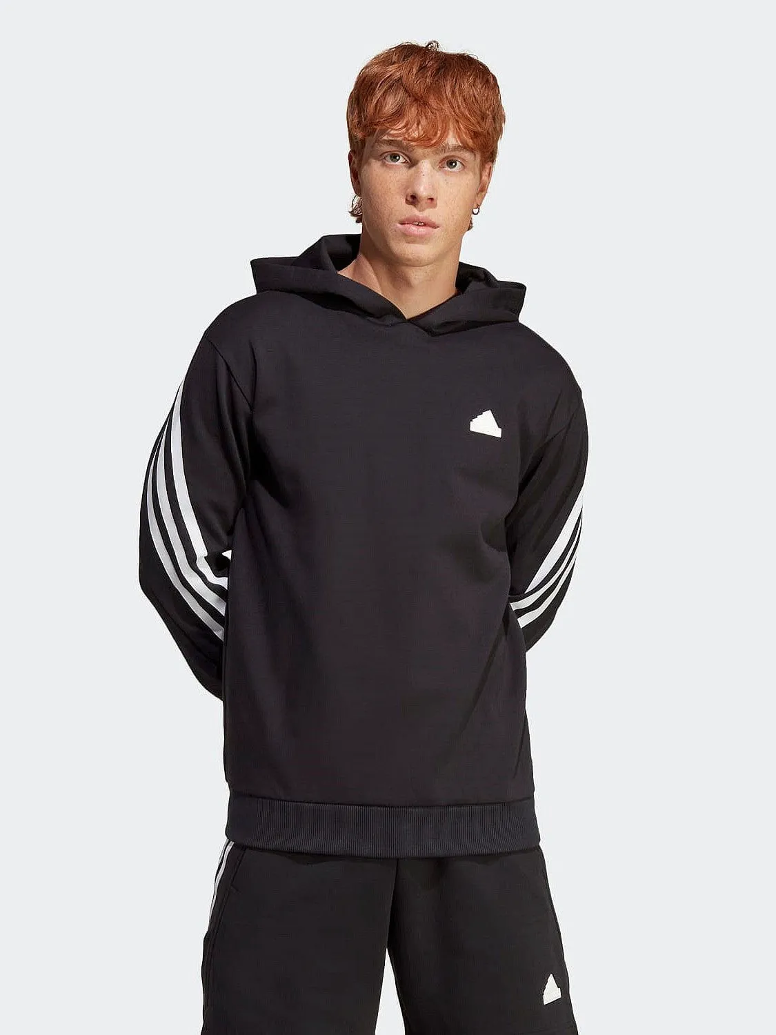 Personalized Style Solid Color Future Icons 3-Stripes Hoodie