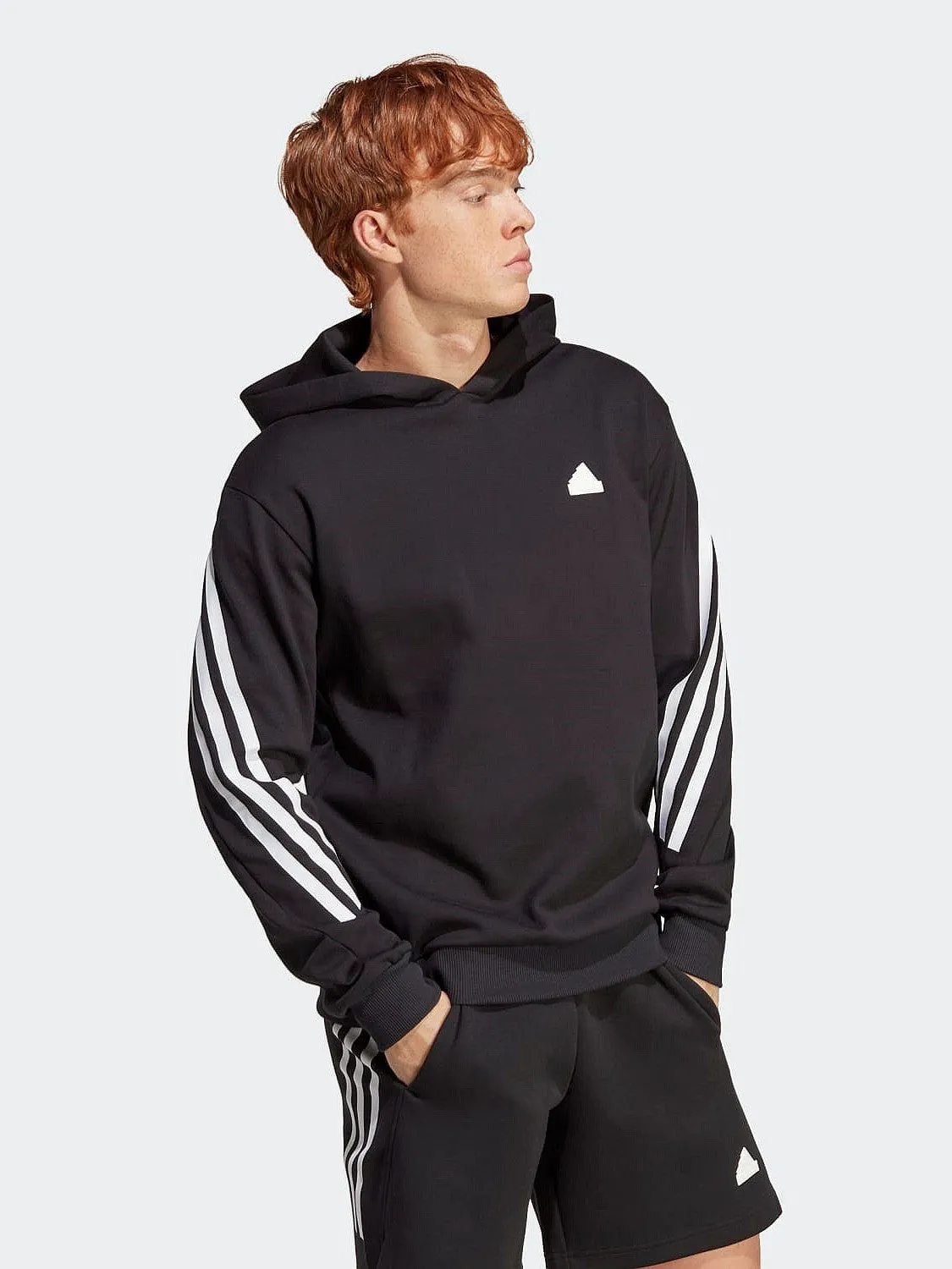 Seamless Side Construction Stretchable Cuffs Future Icons 3-Stripes Hoodie