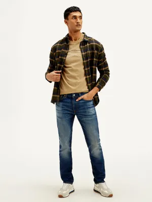 Quick Dry Fabric Sustainable Beach Day Men's 511 Dark Blue Slim Fit Mid Rise Jeans