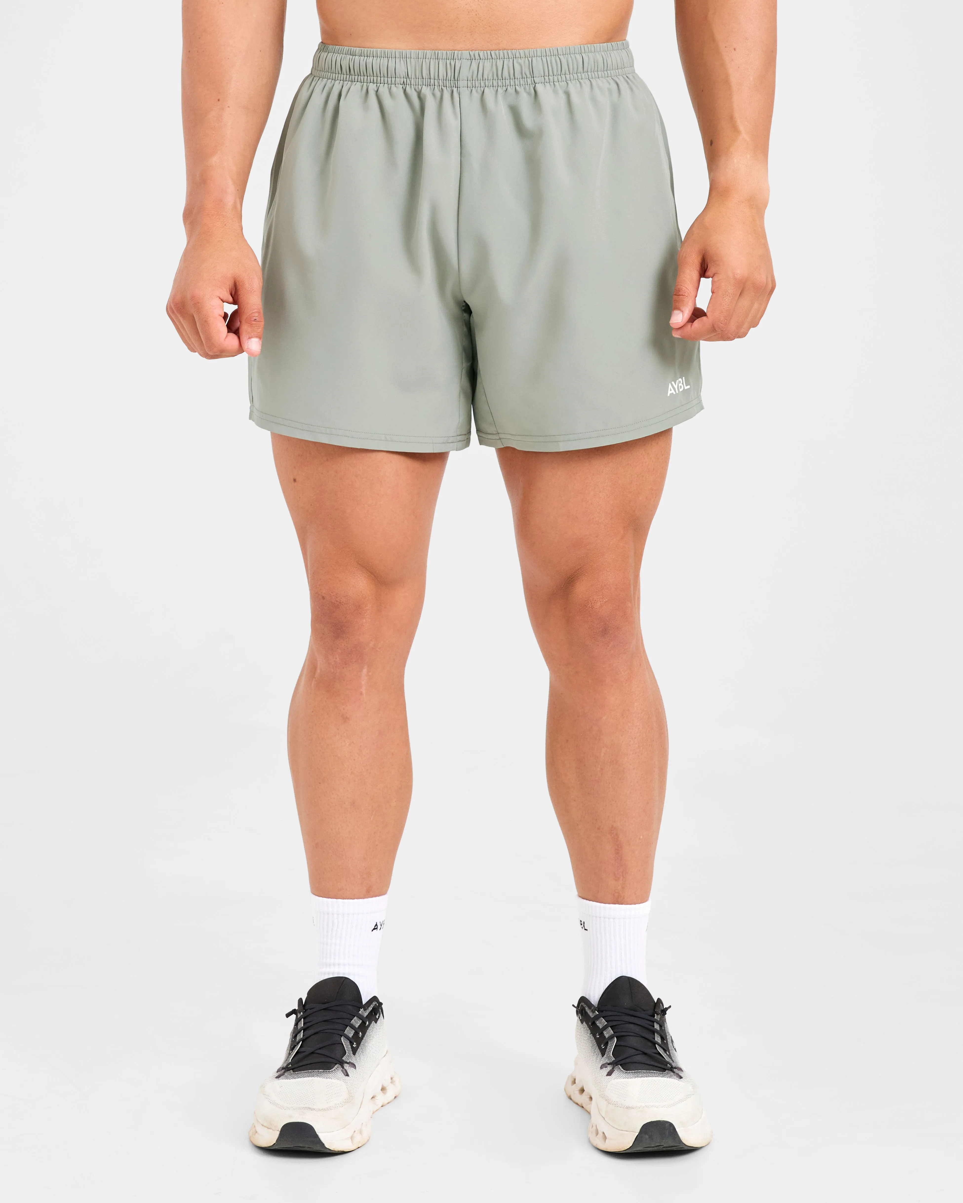Core 5" Shorts - Washed Sage Adjustable Waistband