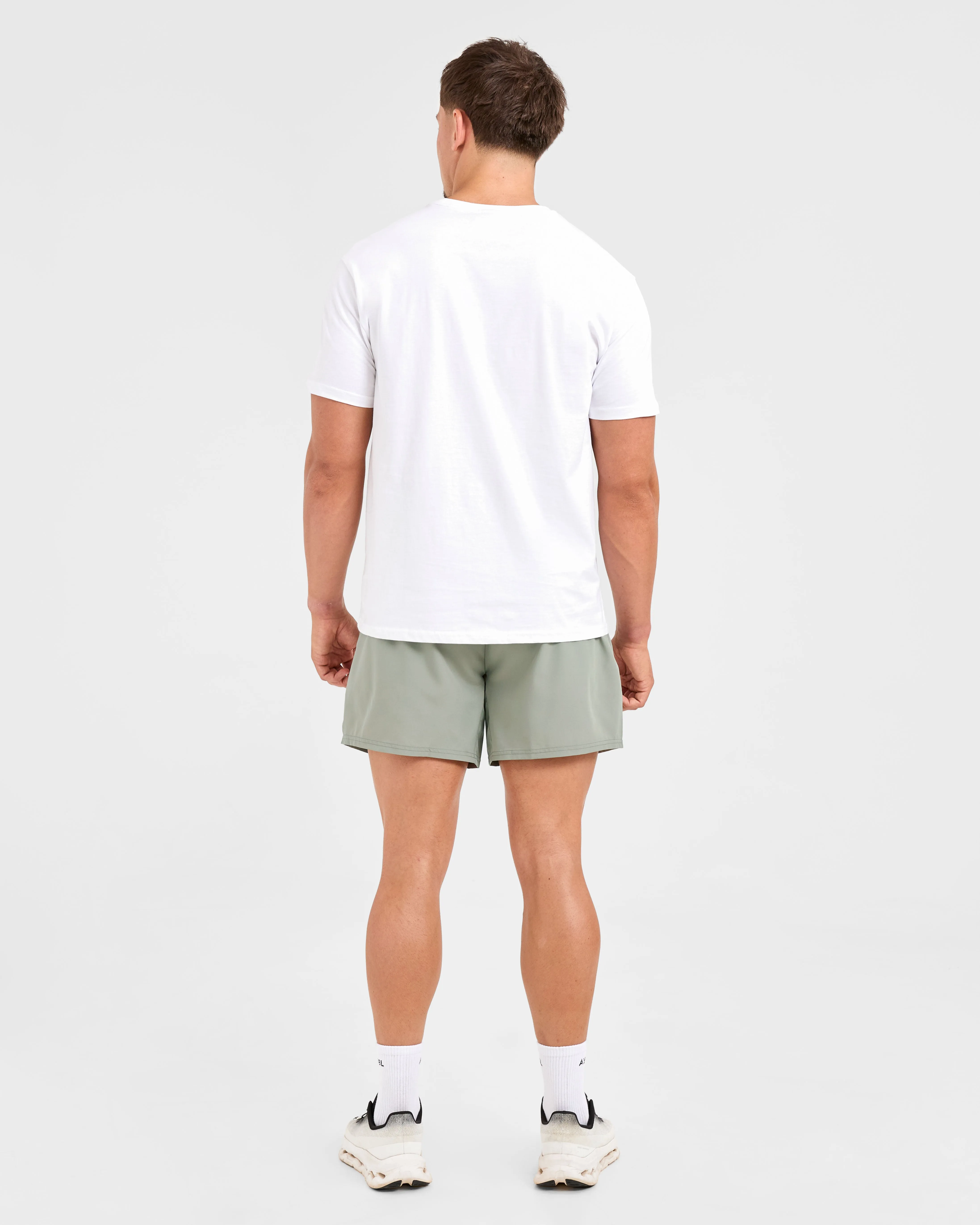 Fashion Fit Mood Piece Core 5" Shorts - Washed Sage