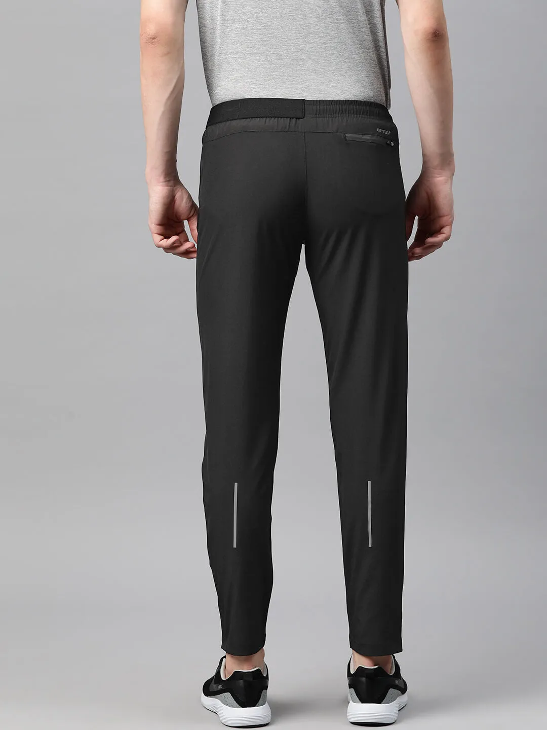 Alcis Men Dry Tech Slim Fit Sports Track Pants with Reflective Detail Fashion-Forward