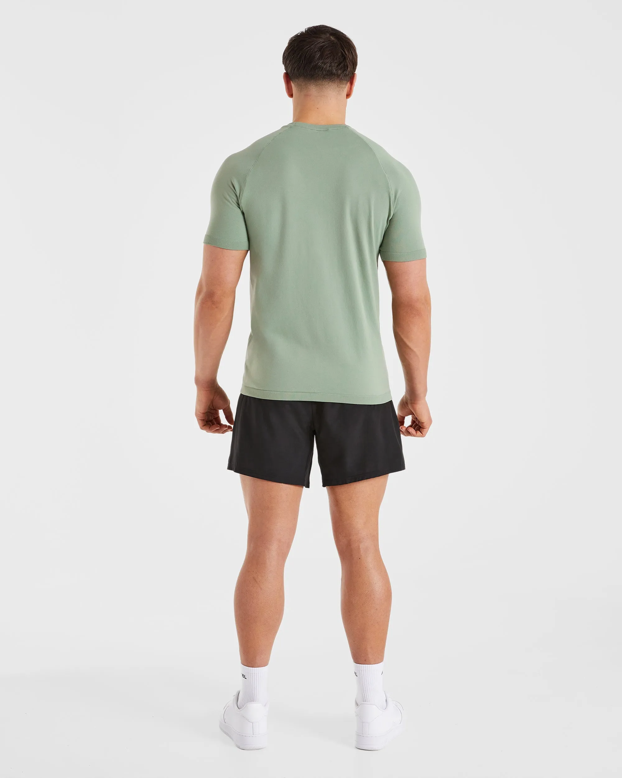 Ascend Seamless T Shirt - Olive Green in demand