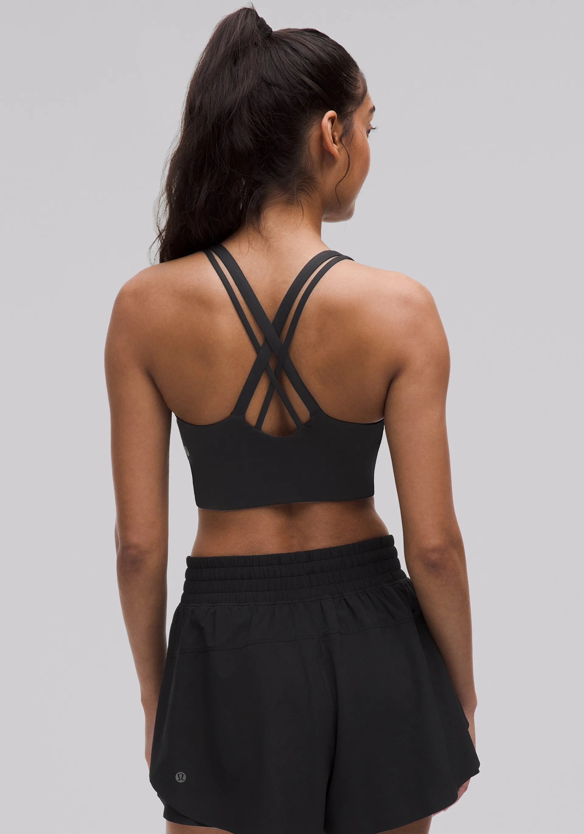 Solid Elegant sports apparel lululemon Energy Longline Bra Medium Support, B-D Cups | Evolve