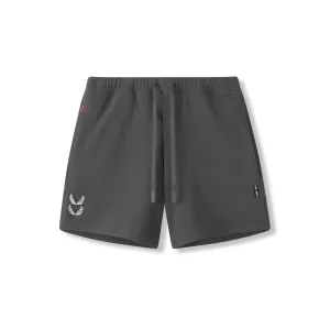 0954. Waffle Knit Sweat Short - Space Grey Anti Friction Seams