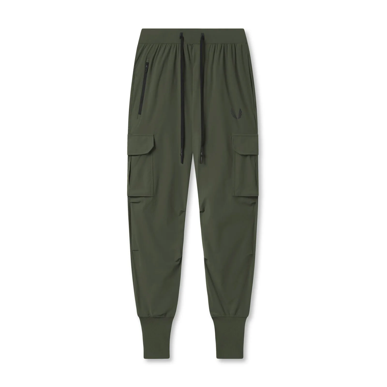 0825. Tetra-Lite? Cargo High Rib Jogger - Olive LightweightComfort Casual Style