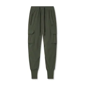 0825. Tetra-Lite? Cargo High Rib Jogger - Olive LightweightComfort Casual Style