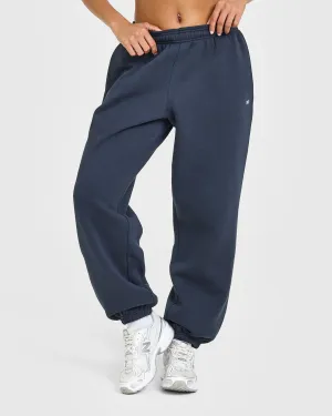 AdjustableWaistband Straight Leg Foundations Oversized Joggers | True Blue